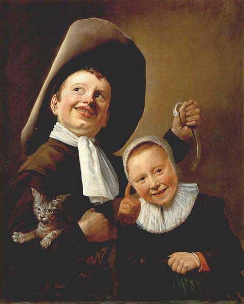Judith leyster A Boy and a Girl with a Cat and an Eel